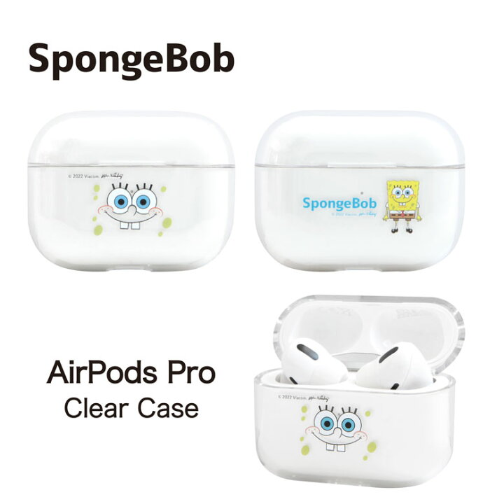 楽天市場】スポンジ・ボブ AirPods Pro ハードケース クリアケース 