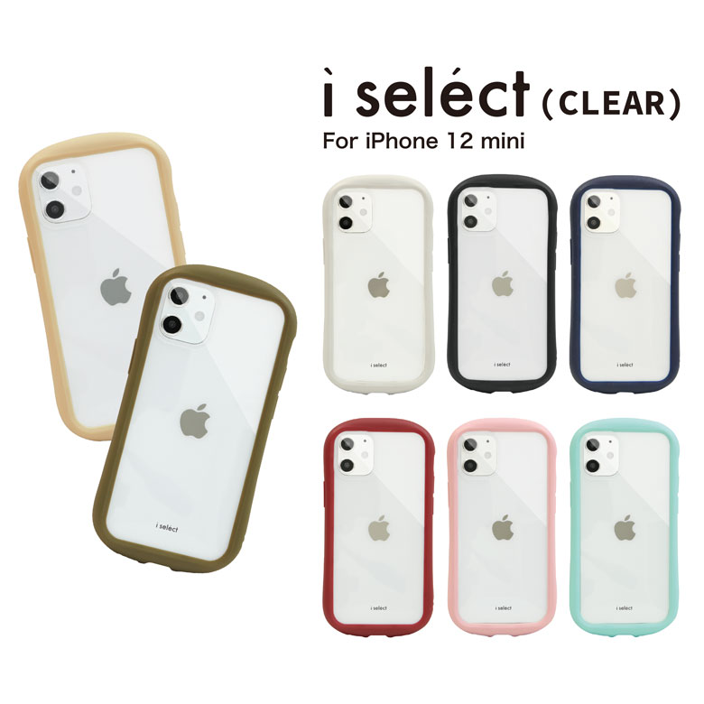 楽天市場】全8色 i select clear iPhone 12 mini クリアケース キズ