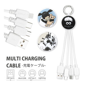 Ђ̃V[ }`[dP[u 5V 2.4A 3̃RlN^ Lightning Type-C microUSB [dR[h LN^[ ObY ֗ P[u R[h 킢 iPhone | iPhone15 iPhone16 Android AhCh X}