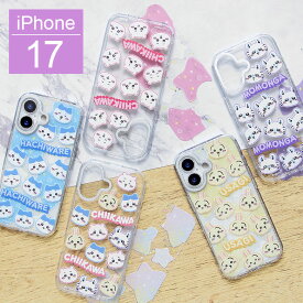 (10%OFFクーポン 9日20:00-18日23:59まで) ちいかわ Camera Frame iPhone 17 クリアケース ソフトケース キラキラ ハチワレ うさぎ モモンガ インナーシート付き iPhone17ケース アイフォン アイホン17 カバー アイホン iPhone17 クリア