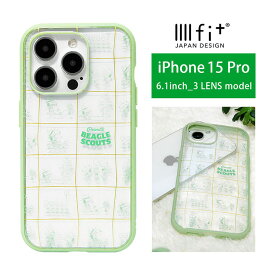 ピーナッツ iPhone15 Pro クリアケース iPhone 15 pro ケース iPhone 15Pro 6.1インチ IIIIfit Clear スヌーピー キャラクター iPhone15 プロ ハードケース カバー アイフォン 15 pro かわいい