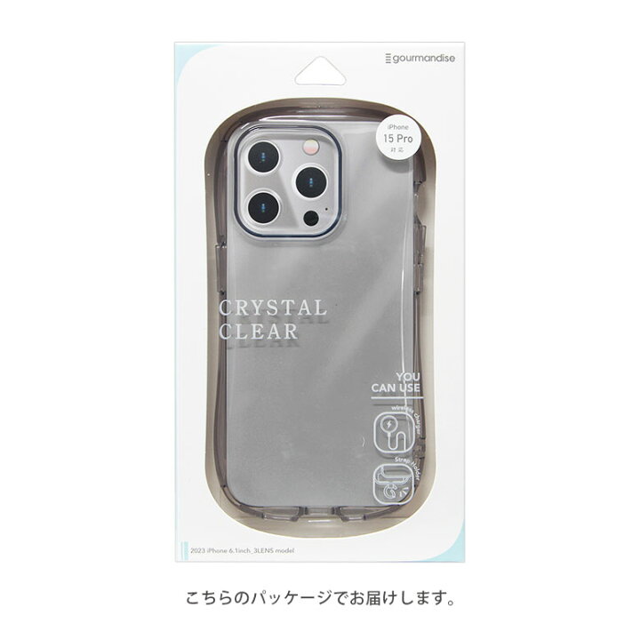 楽天市場】iPhone 15 Pro クリスタルクリアケース 全4色 TPU ソフト 