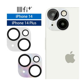 IIIIfit iPhone 14 iPhone14 Plus クリア カメラレンズ キズ防止 ガラスフィルム カメラカバー 保護 レンズ ガラス フィルム 透明 カバー シンプル おしゃれ iPhone 14Plus プラス アイホン オーロラ レーザー アイフォン14 カメラ保護 | 強化ガラス