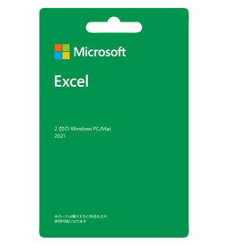 Microsoft Excel 2021(最新 永続版)|カード版|Windows11、10/mac対応|PC2台