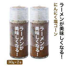 九州 調味料 福岡 ラーメン コーン 専用 三洋産業 「ラーメンが美味しくなる!」にんにく塩コーン 30g×2