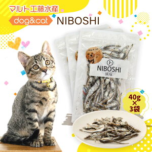 [�}���g�H�����Y] �y�b�g�t�[�h dog&cat NIBOSHI ���� 40g×3�܃Z�b�g /�ϊ��� ����� �j�{�V ���J�� ���� ���� ���S �h�{�⋋ �J���V�E�� �y�b�g