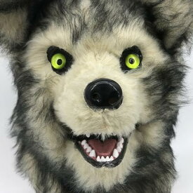 キッソス（KISSOS） アニマルムービングマスク 口が連動して動く 動物 アニマルマスク オオカミ 狼 超リアル ウルフ wolf マスク ハロウィン コスプレ