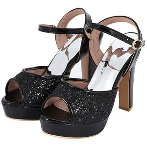 �I�[�v���g�D ���f�B�[�X �n�C�q�[�� �A���N���X�g���b�v �T���_�� �L���L�� �p���v�X 12.5cm �L���o ����(�u���b�N,24.0 cm)