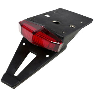 バイク用 フェンダーレスキット LED テールランプ ブレーキランプ ウインカー ユニバーサル 汎用 (レッドレンズ)