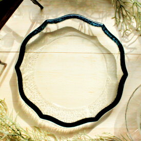 【5・0のつく日限定！ポイント10倍】 選べる ガラス皿 黒 白 茶 オレンジ 橙 チェコガラス ガラス ガラスプレート 皿 小皿 プレート おしゃれ 涼やか 可愛い 食器 ケーキ デザート アフタヌーンティー ギフト 夏ギフト お中元 誕生日 母の日 父の日 【和田助製作所取扱い】