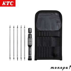【100円OFFクーポン配布中 10/24~10/27】 KTC 京都機械工具 TDBRP6 精密ラチェットドライバセット ビット5本 先端10種 小ねじ 締め 緩め