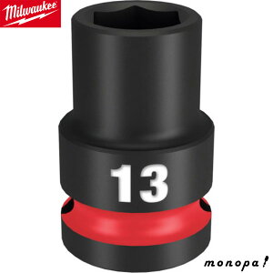 milwaukee SHOCKWAVE IMPACT DUTY �C���p�N�g �\�P�b�g 1/2�C���` 12.7mm�p 13mm 49-66-6245 �~���E�H�[�L�[ �� ������ ���� �H��