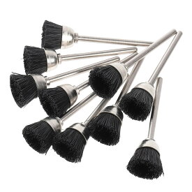 【ポイント2倍 12/12~12/15】 ブタ毛ブラシ(カップ型) φ13　10本セット 送料無料