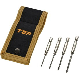 トップ工業(TOP) 鉄工ドリル4本セット 2.0mm 2.5mm 3.0mm 3.5mm ケース付 ETD-2035KS 燕三条 日本製