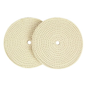 SK11 荒バフ 2枚入り 150MM 磨き ステンレス アルミ 真鍮 鉄 木材 荒研磨 中研磨 両頭グラインダー