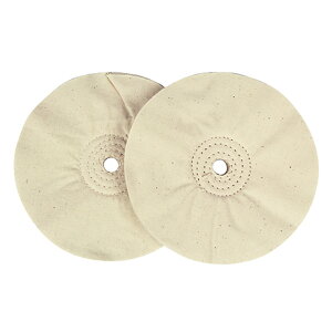 【ポイント3倍 10/24~10/27】 SK11 仕上バフ 2枚入り 150MM 磨き ステンレス アルミ 真鍮 鉄 木材 仕上げ研磨 両頭グラインダー