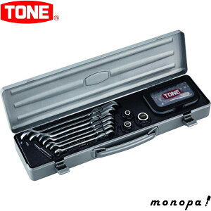 トネ TONE 首振クイックラチェットめがねレンチビットラチェットセット RMFQ700BR 差込角6.35mm&9.5mm&12.7mm&ビット差込(1/4"&3/8"&1/2"&ビット差込) シルバー 内容32点