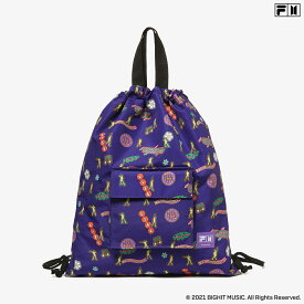 【マラソン限定!30%OFF】数量限定BTSノベルティ付き 正規品 ナップサック PURPLE［BTS x FILA - Dynamite String Bag］FS3BCD6C16X 防弾少年団 バンタン リュック 体操着 部活 プール ハイキング 習い事 ジム アウトドア 公式グッズ ノベルティ