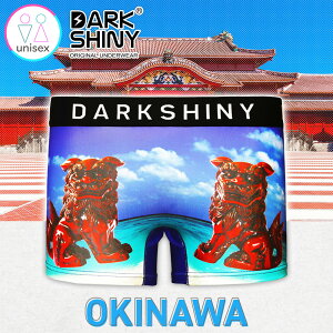 \初回限定10%OFF/ ボクサーパンツ 男女兼用 下着 DARKSHINY 沖縄 2025 プレゼント ギフト シーサー 首里城 写真 デザイン プリント かわいい 大人 メンズ レディース 女性 男性 ユニセックス 誕生