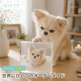 ガラスブロック 犬写真 ペット写真 写真パネル ギフト ディスプレイ 記念品 贈り物 感謝 卓上 記念日 おしゃれ 写真立て フォトキューブ プレゼント 置き物 フォトフレーム ペット仏壇 クリスタル 誕生日 オリジナル インテリア 飾り【c01】