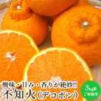 不知火 （デコポン） 家庭用3kg箱 愛媛県産 みかん 柑橘類 産地直送 送料無料