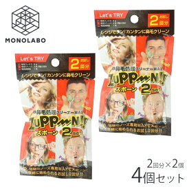 鼻毛 ワックス 4回分 キット 鼻毛処理 スティック 一気にとれる ブラジリアンワックス 脱毛 除毛 ムダ毛処理 セルフケア 送料無料 50K◇ 2回分ズポーン2個