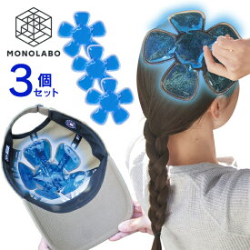 帽子用 保冷剤 3個セット ひんやり 頭を冷やすグッズ 冷える ヘルメット 大人 子供 スポーツ 冷却シート アイスパッド 暑さ対策 送料無料 ◎ 3M◇ ヘッド冷え3個