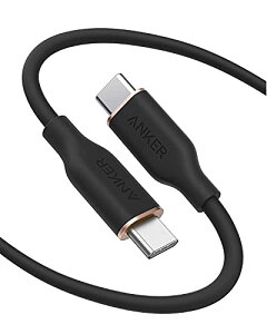 Anker PowerLine III Flow USB-C USB-C �P�[�u�� Anker���܂Ȃ��P�[�u�� 240W �����o���h�t�� USB PD�Ή� �V���R���f�ލ̗p iPhone 17 / 16 / 15 / Galaxy iPad Pro