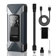 ASMAX 自転車 空気入れ 電動空気入れ バイク 車 エアーポンプ 2500mAh×3 大容量バッテリー 最大圧力160P…