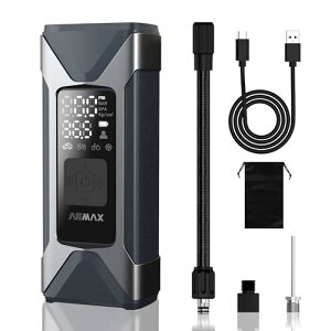 ASMAX ���]�� ��C���� �d����C���� �o�C�N �� �G�A�[�|���v 2500mAh×3 ��e�ʃo�b�e���[ �ő刳��160PSI �^�C����C�����m 50cm�N�C�b�N�����[�X�G�A�z�[�X ������~ �Ď�/����/�p�� �����փo��