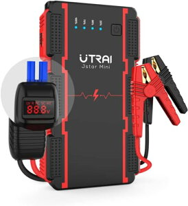 UTRAI �W�����v�X�^�[�^�[ 12V�ԗp �u�ԍő�o��2500A 7.5L�K�\�����G���W���� / 5.5L�f�B�[�[���ԑΉ� �o�b�e���[ �u�[�X�^�[ �X�}�[�g�u�[�X�^�[�P�[�u�� ���o�C���o�b�e���[�@�\ LED�ً}���C�g 