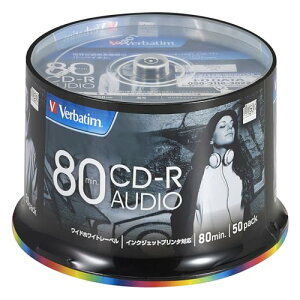 �o�[�x�C�^���W���p��(Verbatim Japan) ���y�p CD-R 80�� 50�� �z���C�g�v�����^�u�� 48�{�� MUR80FP50SV2