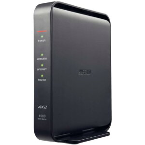 �o�b�t�@���[ WiFi ���[�^�[ ����LAN Wi-Fi 6 11ax / 11ac AX1500 1201+300Mbps Easy Mesh ���{���[�J�[ �y iPhone 16e / 16 / 15 / 14 / Nintendo Switch / PS5 ����m�F�ς� �z �G�R�p�b�P�[�W WSR-1500AX2L/N