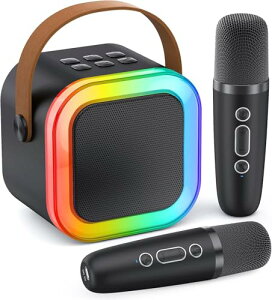 MonoKi �J���I�P�Z�b�g Bluetooth5.3 �X�s�[�J�[ ���C�����X �}�C�N 2�{ �J���I�P�ƒ�p PA�Z�b�g karaoke RGB LED���C�g ���t�@�\�t�� �ƒ�̏W�܂�A�a�����p�[�e�B�[�A�J���I�P�Ȃǂ̃G���^�[�e�C