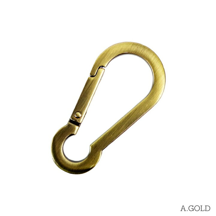 メール便 カラビナキーホルダー カラビナ キーホルダー おしゃれ 角カラビナ 60mm バフ磨き ゴールド シルバー 1個入り パーツ 部品 アウト 再入荷