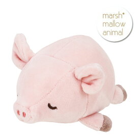 ぬいぐるみ ブタ マシュマロアニマル ぶた マスコット 豚 小さい ふわふわ ピンキー 動物 38985-21 アニマル 手乗りサイズ もちもち 洗える かわいい 手洗い ねむねむ もっちり 癒し にぎにぎ ギフト プチギフト プレゼント 子供 キッズ 女の子 男の子