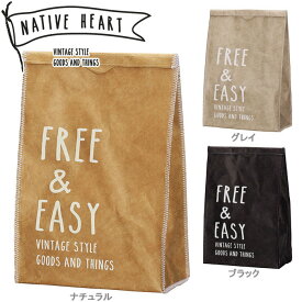 ランチバッグ クラッチバック お弁当バッグ NATIVE HEART FREE&EASY ロゴデザイン お弁当袋 お弁当包み シンプル レディーズ メンズ