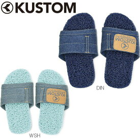 Kustum/カスタム ビーチサンダル キッズ Kid's Kadillac Denim ヌードルワイヤーサンダル ネイビー/ブルー 18cm/20cm/22cm AI208903 ビーサン サンダル ワイヤー おしゃれ 海 プール ビーチ デニム 子供【郵 メール便 送料無料 】