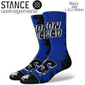 スタンス STANCE ソックス 靴下 メンズ おしゃれ クルー丈 スペース・ジャム ハイソックス GOON SQUAD SOCKS L ブラック SPACE JAM A545C21GOO クルーソックス かわいい ファッション 大人 誕生日 ギフト プレゼント かっこいい ブランド