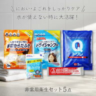 防災 トイレ 衛生用品 5点セット 防災グッズ 非常用トイレ 簡易トイレ 7年 長期保存 ウェットタオル 非常…