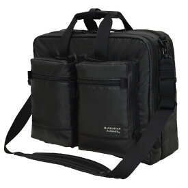 【ポイント10倍】MANHATTAN PASSAGE マンハッタンパッセージ Mr.Lau Plus2 ビジネストリッパー 2way ビジネス ブリーフケース ショルダーバッグ B4 ブラック #3290