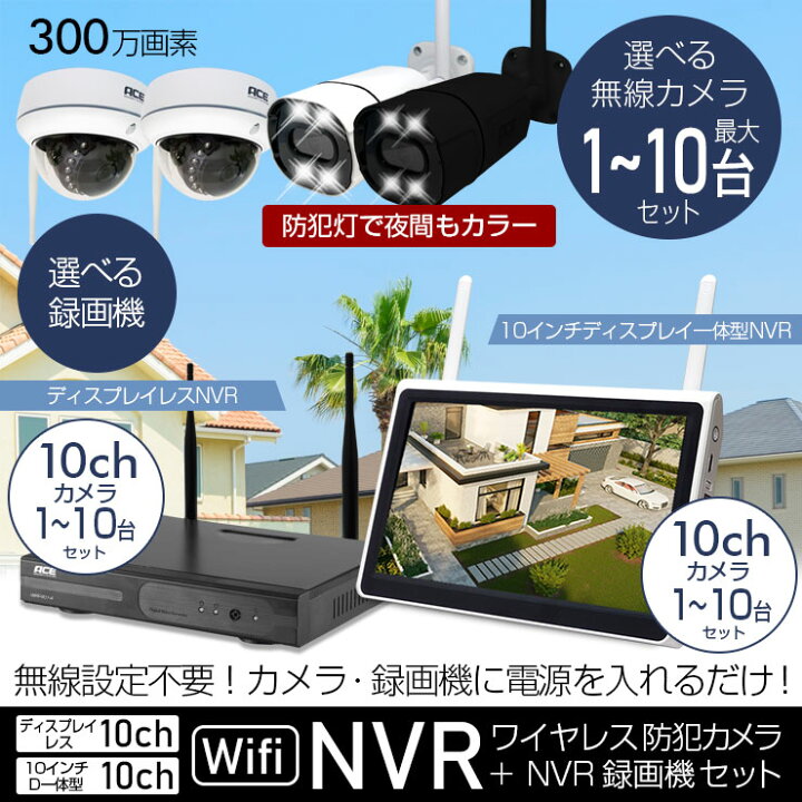 楽天市場】《クーポンで12％OFF》防犯カメラ ワイヤレス 屋外 屋内 