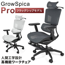 【10000円OFFクーポン】【メーカー直送】GrowSpica Pro グロウスピカ プロ ブラック ホワイト RPN175 RPN215 ラシカル ワークチェア 椅子 姿勢を保つ超集中ワークチェア 人間工学