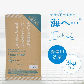 がんこ本舗 海へ…Fukii 3kg BOX 衣類洗濯用洗剤 詰め替え 詰替 エコ洗剤 易生分解性洗剤 大容量