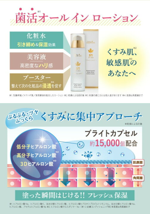 楽天市場】3週間限定セール ＜ ローション 単品 ＞ エスプリーナ 美BIO 