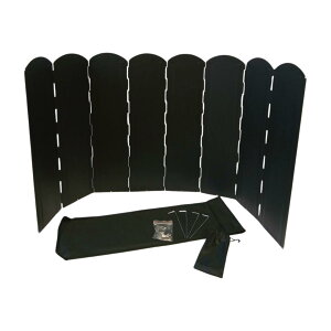 ウインドスクリーン 焚き火 大型風防板 キャンプ ウインドシールド 風除けパネル 大きいサイズ 風防 防風板 アウトドア 反射板 黒 黒+シルバー 焚き火台 風よけ