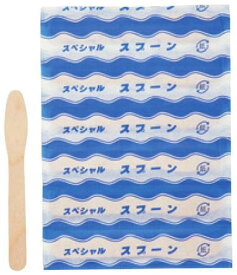 神堂 竹のたより 木製 アイスクリームスプーン袋入 Lサイズ 300本