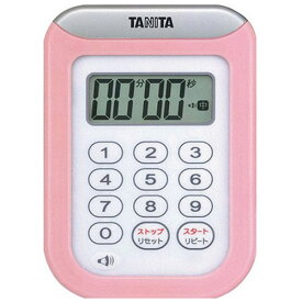 TANITA タニタ デジタルタイマー 丸洗いタイマー100分計 TD-378-PK ピンク