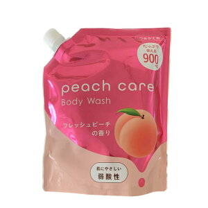 ピーチケアボディウォッシュ詰替用 容量900ML ロケット石鹸 ボディソープ