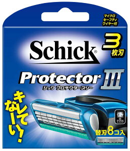 プロテクタースリー替刃(8コ入) 容量8個 シック(Schick) 男性用カミソリ